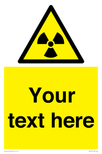 Custom Radioactive Material Sign